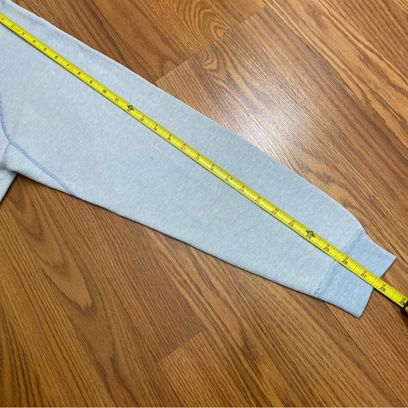 Vintage 70s Disney Mickey Mouse Blue Raglan Sweatshirt Size L Pop Art USA Made - Picture 8 of 8